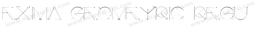 Exima Geometric Regu字体转换